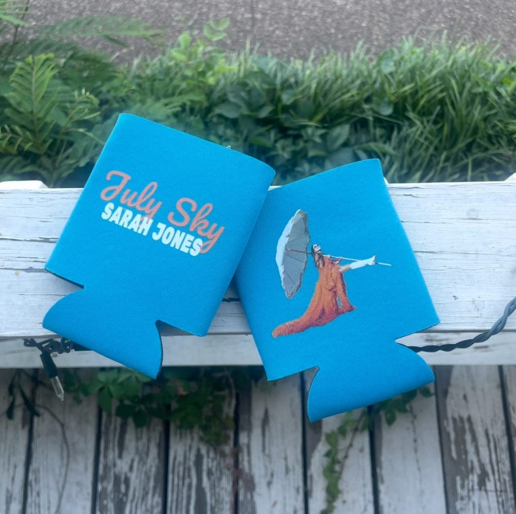 Sarah Jones "July Sky" koozie